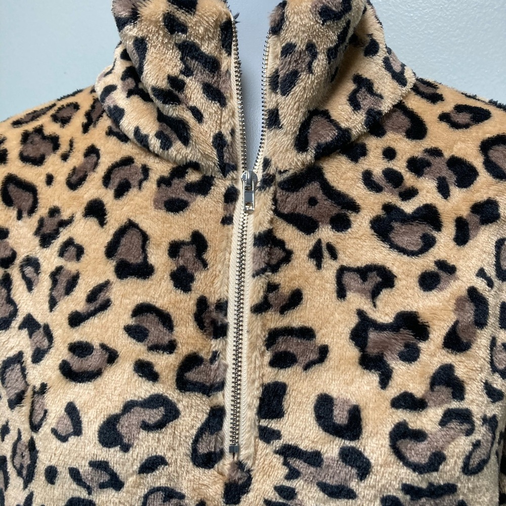 LaRos Fleece Leopard Animal Print Cozy M - Picture 3 of 7